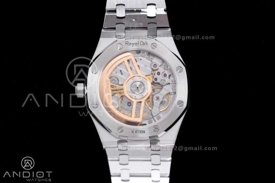 Royal Oak 15510 SS APSF 1:1 Best Edition Black Dial on SS Bracelet SA4302 Super Clone