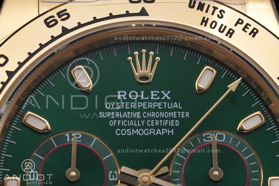 Daytona 116508 BTF 1:1 Best Edition Green Dial on YG Bracelet SA4130