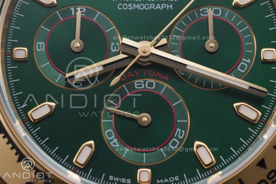 Daytona 116508 BTF 1:1 Best Edition Green Dial on YG Bracelet SA4130