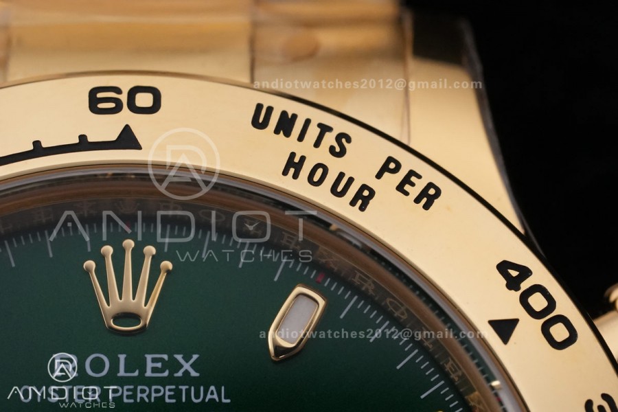 Daytona 116508 BTF 1:1 Best Edition Green Dial on YG Bracelet SA4130