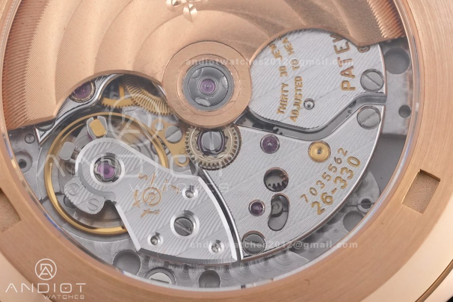 Aquanaut 5167 RG BUFF 1:1 Best Edition Brown Dial on Brown Rubber Strap 330 Super Clone (Weighted 124g)