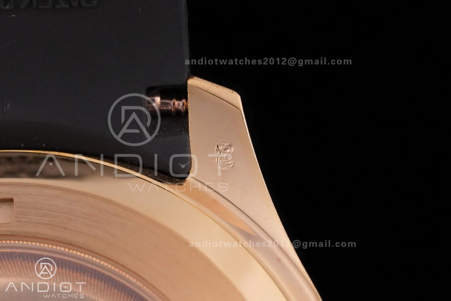 Aquanaut 5167 RG BUFF 1:1 Best Edition Brown Dial on Brown Rubber Strap 330 Super Clone (Weighted 124g)