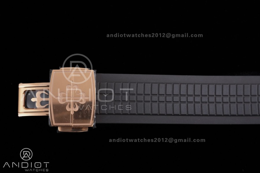 Aquanaut 5167 RG BUFF 1:1 Best Edition Brown Dial on Brown Rubber Strap 330 Super Clone (Weighted 124g)