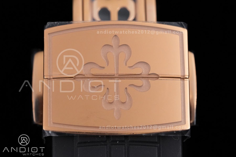 Aquanaut 5167 RG BUFF 1:1 Best Edition Brown Dial on Brown Rubber Strap 330 Super Clone (Weighted 124g)