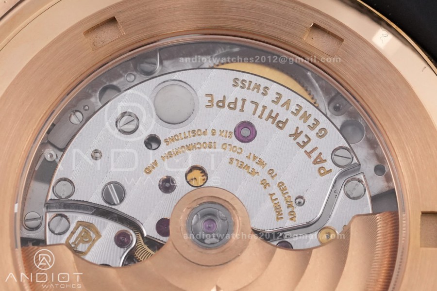 Aquanaut 5167 RG BUFF 1:1 Best Edition Brown Dial on Brown Rubber Strap 330 Super Clone (Weighted 124g)