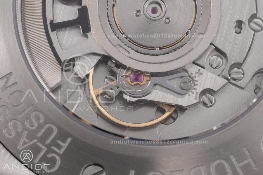 Classic Fusion 42mm Titanium JJZF 1:1 V2 Best Edition Blue Textured Dial On Blue Rubber Strap Asian SW300