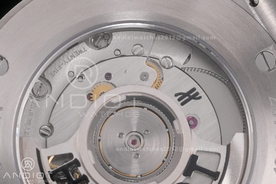 Classic Fusion 42mm Titanium JJZF 1:1 V2 Best Edition Blue Textured Dial On Blue Rubber Strap Asian SW300