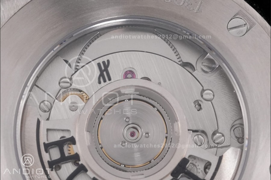 Classic Fusion 42mm Titanium JJZF 1:1 V2 Best Edition Blue Textured Dial On Blue Rubber Strap Asian SW300