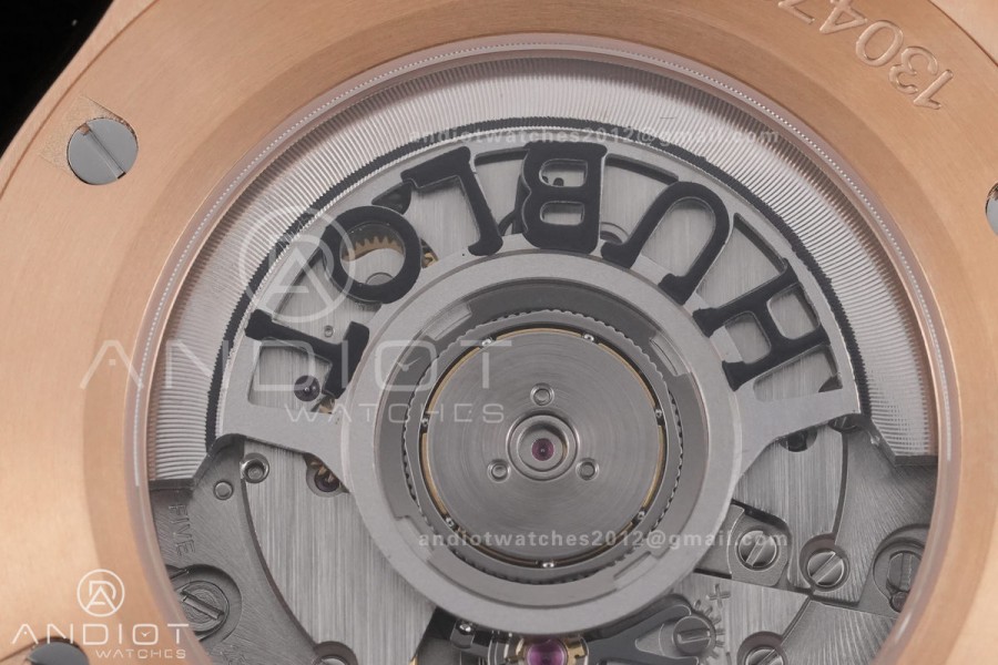 Classic Fusion 42mm RG JJZF 1:1 Best Edition Blue Textured Dial On Blue Rubber Strap Asian SW300