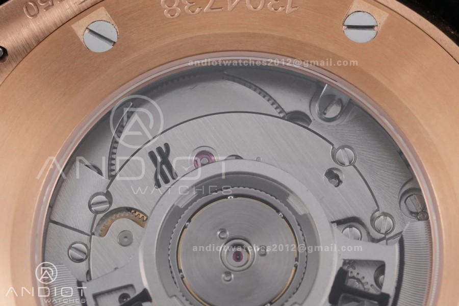 Classic Fusion 42mm RG JJZF 1:1 Best Edition Blue Textured Dial On Blue Rubber Strap Asian SW300