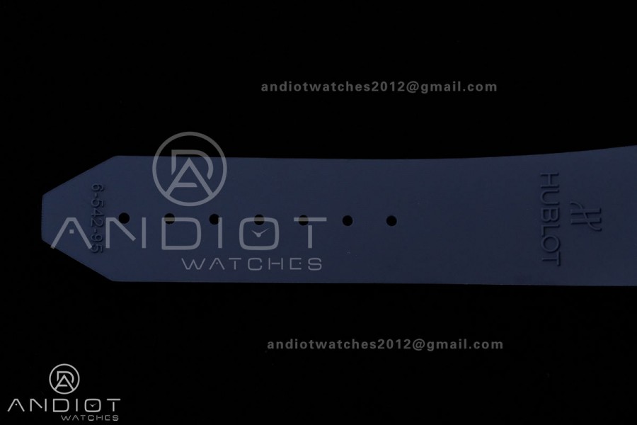 Classic Fusion 42mm Ceramic JJZF 1:1 V2 Best Edition Blue Textured Dial On Blue Rubber Strap Asian SW300