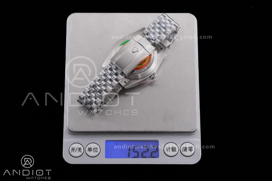 DateJust 41 126334 QF 1:1 Best Edition 904L Steel Blue Diamonds Dial on Jubilee Bracelet QF3235 (149g)