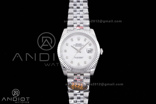 DateJust 41 126334 QF 1:1 Best Edition 904L Steel ...