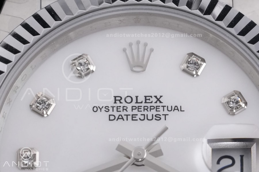 DateJust 41 126334 QF 1:1 Best Edition 904L Steel White MOP Dial on Jubilee Bracelet QF3235 (149g)