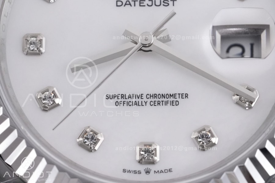 DateJust 41 126334 QF 1:1 Best Edition 904L Steel White MOP Dial on Jubilee Bracelet QF3235 (149g)