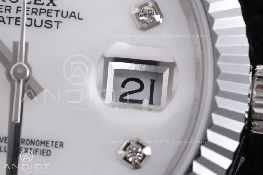 DateJust 41 126334 QF 1:1 Best Edition 904L Steel White MOP Dial on Jubilee Bracelet QF3235 (149g)