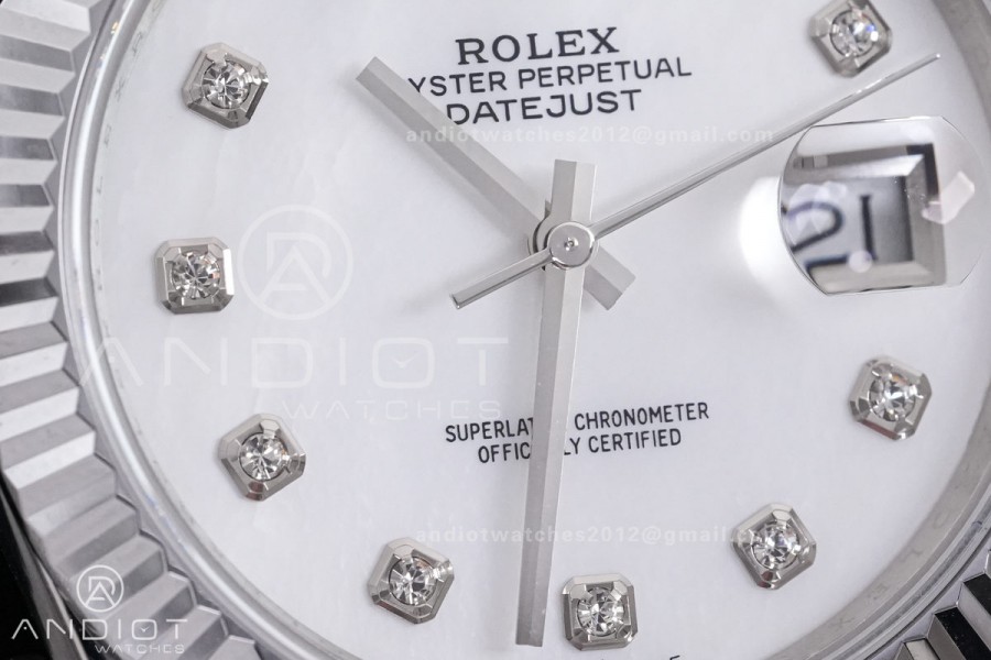DateJust 41 126334 QF 1:1 Best Edition 904L Steel White MOP Dial on Jubilee Bracelet QF3235 (149g)