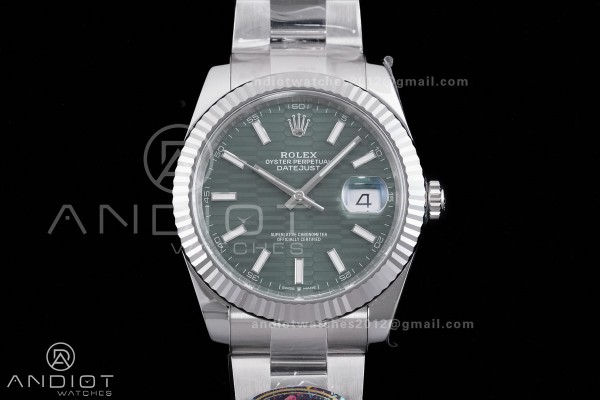 DateJust 41 126334 904L SS VF 1:1 Best Edition Gre...
