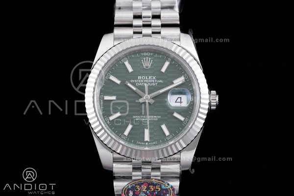 DateJust 41 126334 904L SS VF 1:1 Best Edition Gre...