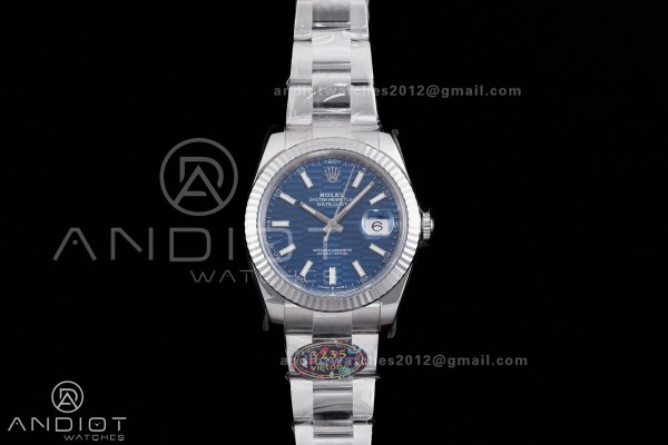 DateJust 41 126334 904L SS VF 1:1 Best Edition Blu...