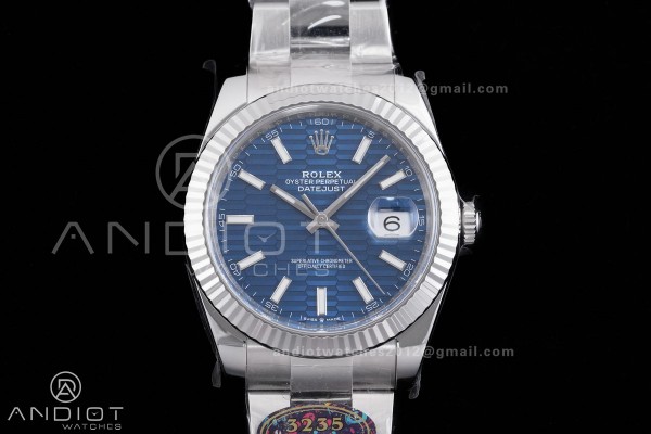 DateJust 41 126334 904L SS VF 1:1 Best Edition Blu...