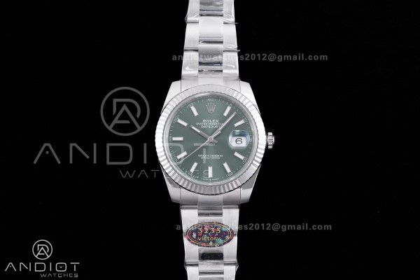 DateJust 41 126334 904L SS VF 1:1 Best Edition Gre...