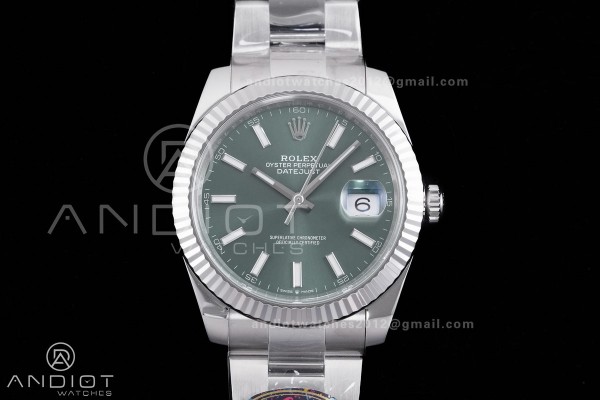 DateJust 41 126334 904L SS VF 1:1 Best Edition Gre...