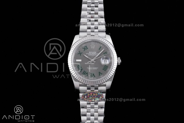 DateJust 41 126334 904L SS VF 1:1 Wimbledon Best E...