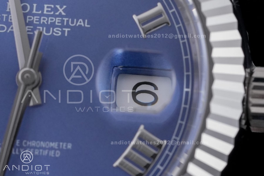 DateJust 41 126334 904L SS VF 1:1 Best Edition Blue Roman Dial on Jubilee Bracelet DD3235