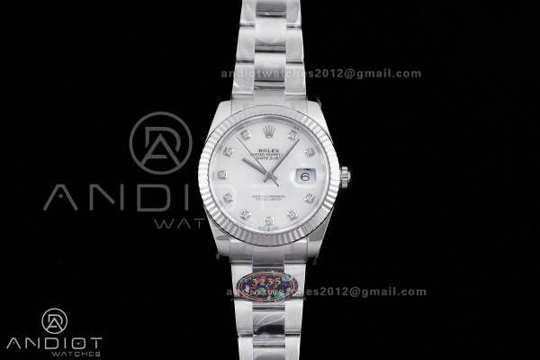 DateJust 41 126334 904L SS VF 1:1 Best Edition Whi...