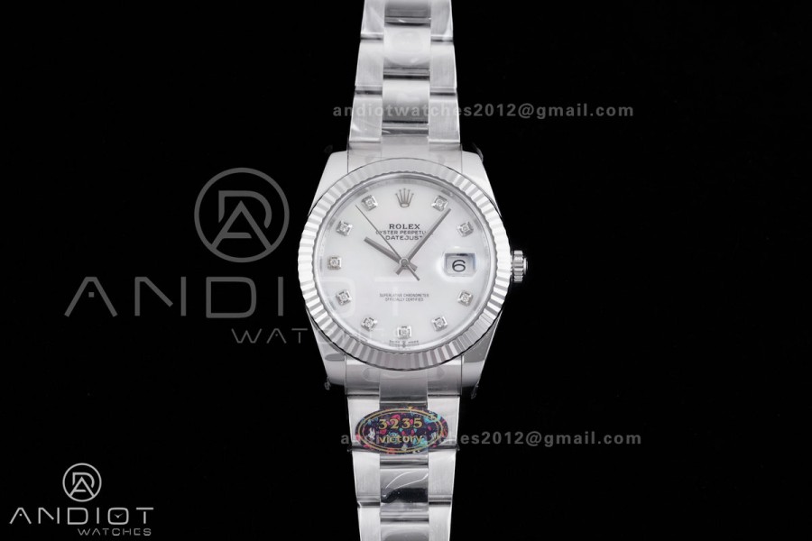 DateJust 41 126334 904L SS VF 1:1 Best Edition White MOP Dial on Oyster Bracelet DD3235
