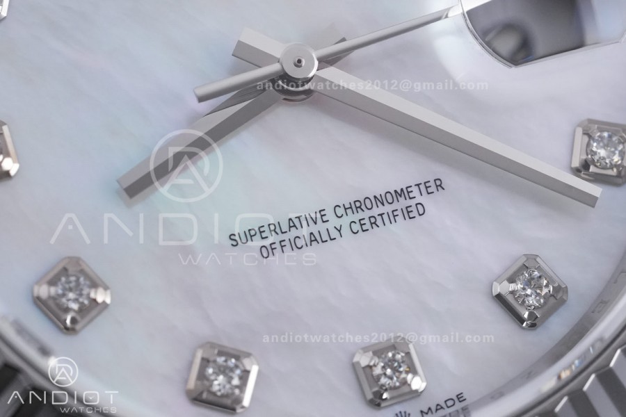 DateJust 41 126334 904L SS VF 1:1 Best Edition White MOP Dial on Oyster Bracelet DD3235