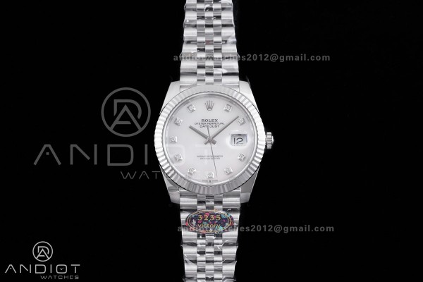 DateJust 41 126334 904L SS VF 1:1 Best Edition Whi...