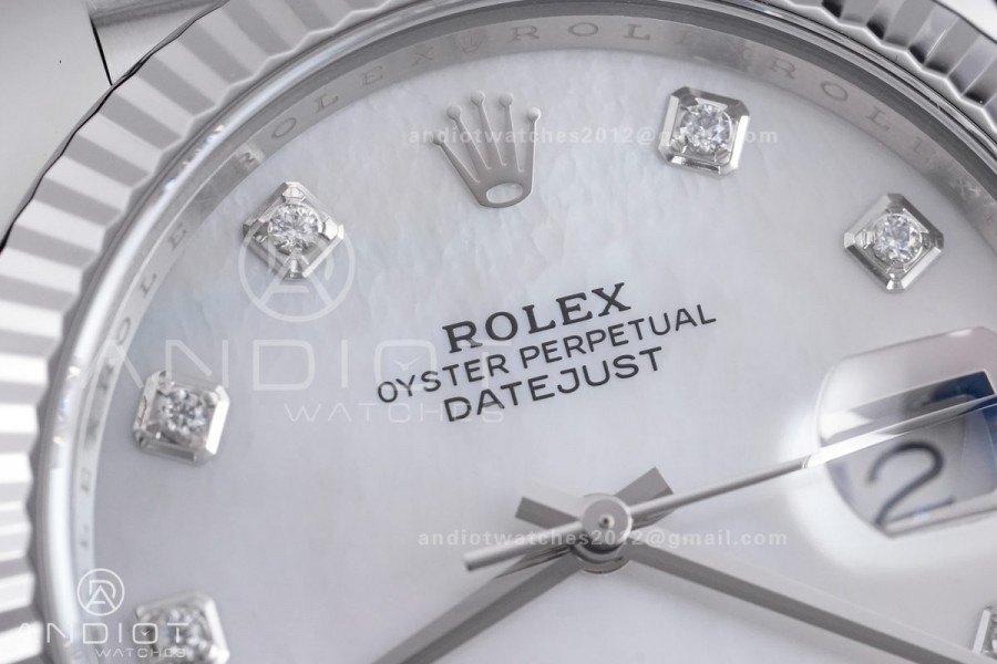 DateJust 41 126334 904L SS VF 1:1 Best Edition White MOP Dial on Jubilee Bracelet DD3235