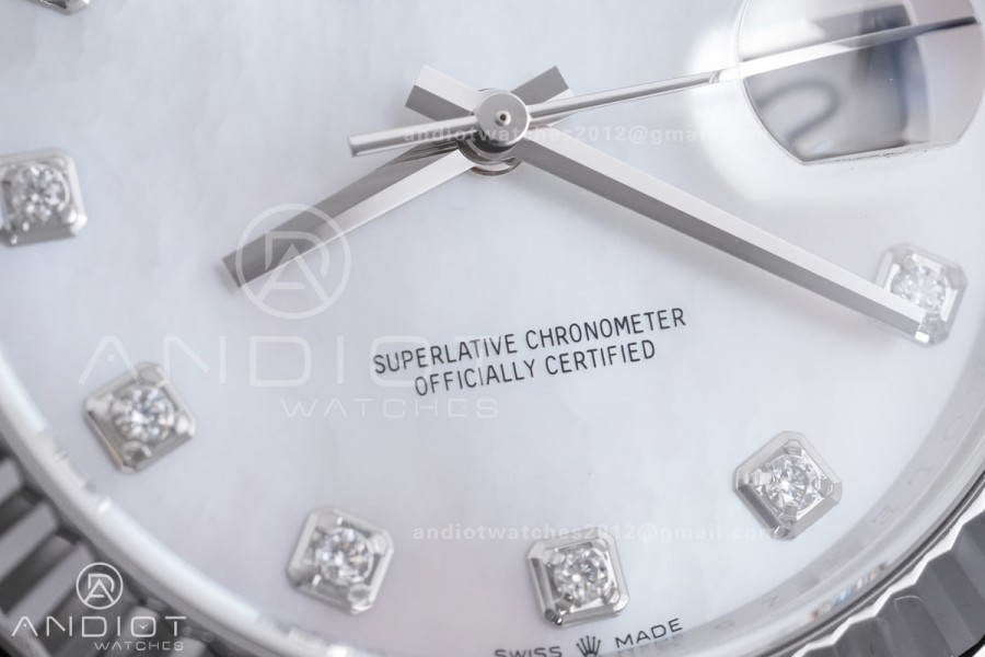 DateJust 41 126334 904L SS VF 1:1 Best Edition White MOP Dial on Jubilee Bracelet DD3235