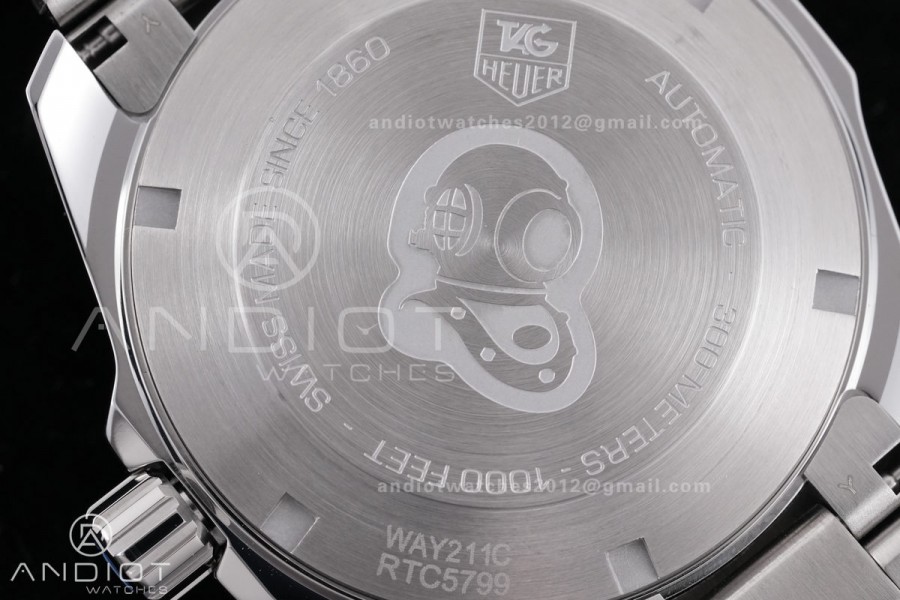 Aquaracer Caliber 5 41mm SS/SS Blue Original Factory SW200