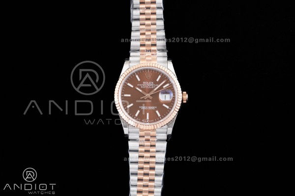  DateJust 36 126231 GSF 1:1 Best Edition Brown Sti...