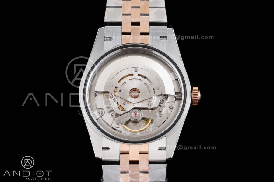  DateJust 36 126231 GSF 1:1 Best Edition Brown Stick Dial on SS/RG Jubilee Bracelet A3235