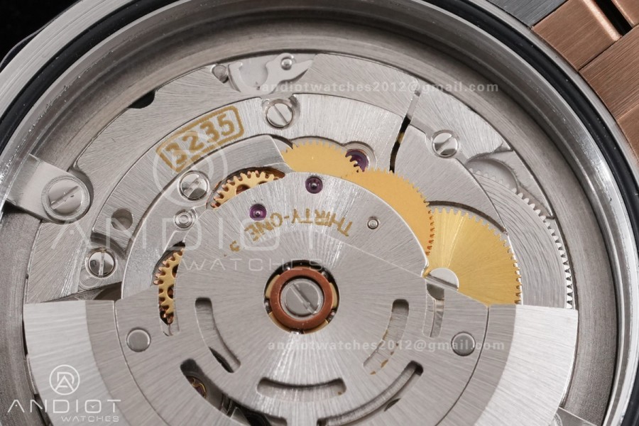  DateJust 36 126231 GSF 1:1 Best Edition Brown Stick Dial on SS/RG Jubilee Bracelet A3235