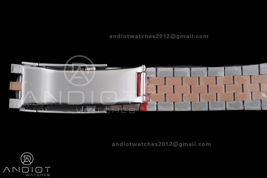  DateJust 36 126231 GSF 1:1 Best Edition Brown Stick Dial on SS/RG Jubilee Bracelet A3235
