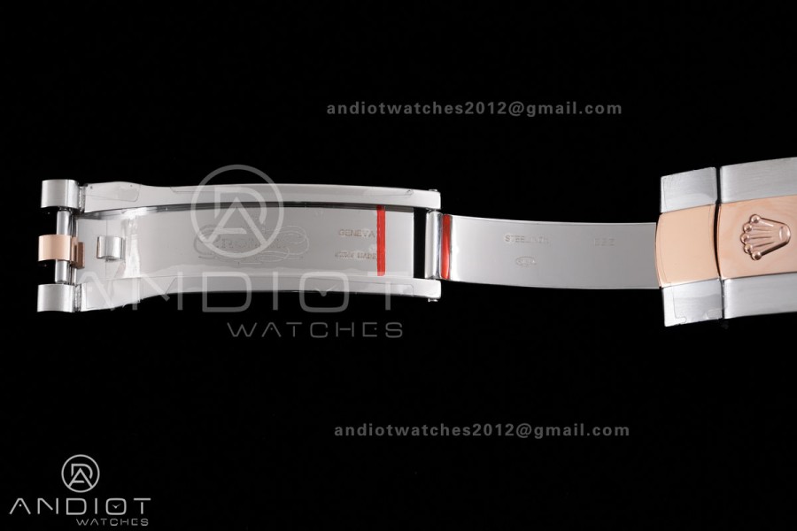  DateJust 36 126231 GSF 1:1 Best Edition Brown Stick Dial on SS/RG Jubilee Bracelet A3235