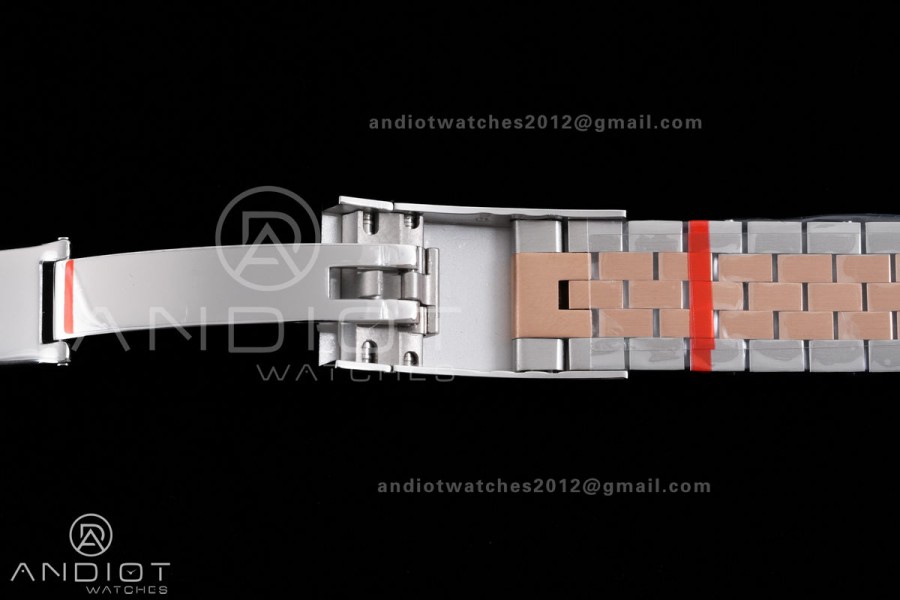  DateJust 36 126231 GSF 1:1 Best Edition Brown Stick Dial on SS/RG Jubilee Bracelet A3235