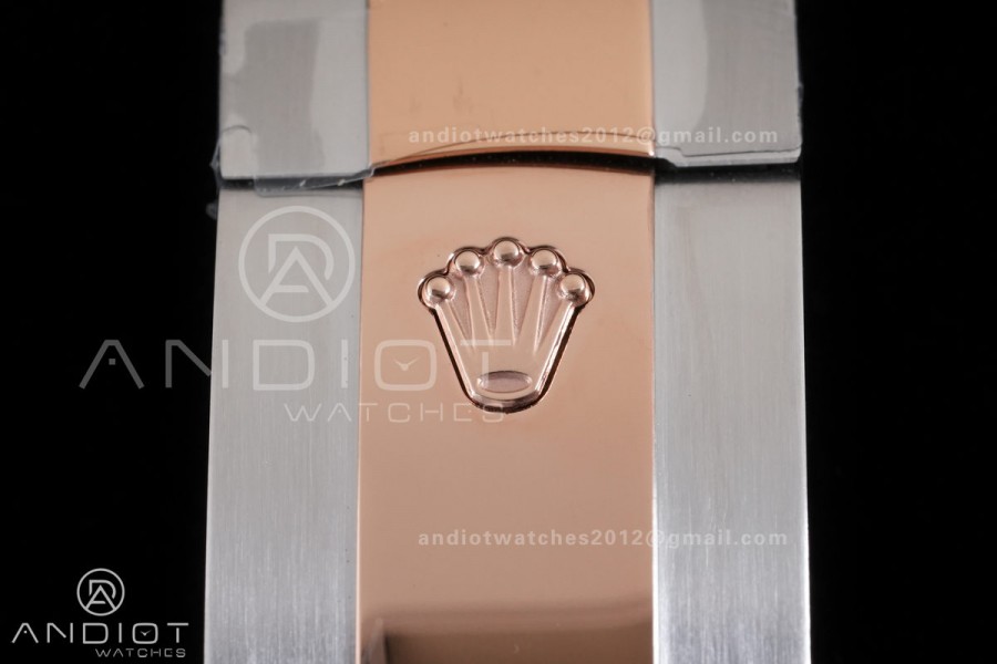  DateJust 36 126231 GSF 1:1 Best Edition Brown Stick Dial on SS/RG Jubilee Bracelet A3235