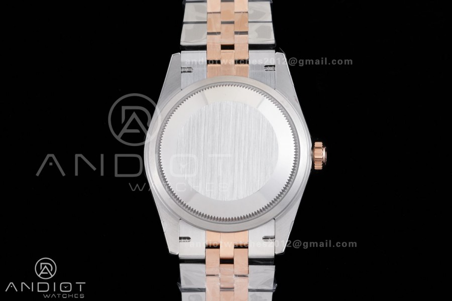  DateJust 36 126231 GSF 1:1 Best Edition Brown Stick Dial on SS/RG Jubilee Bracelet A3235