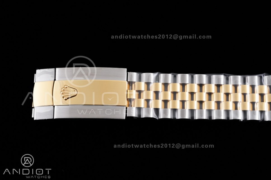 DateJust 36 SS/YG 126233 GSF 1:1 Best Edition YG Textured Stick Dial on Jubilee Bracelet A3235