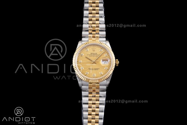 DateJust 36 SS/YG 126233 GSF 1:1 Best Edition YG ...