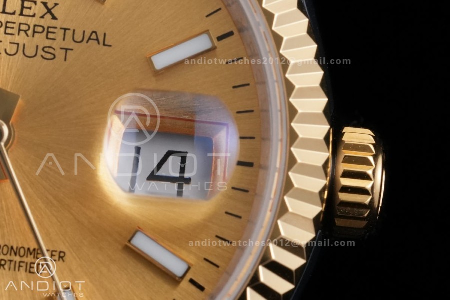 DateJust 36 SS/YG 126233 GSF 1:1 Best Edition YG Stick Dial on Jubilee Bracelet A3235