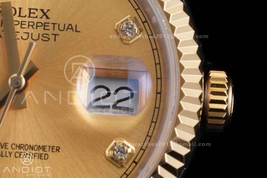 DateJust 36 SS/YG 126233 GSF 1:1 Best Edition YG Diamond Dial on Jubilee Bracelet A3235