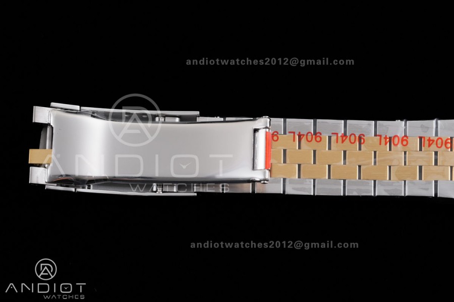 DateJust 36 SS/YG 126233 GSF 1:1 Best Edition Black Diamond Dial on Jubilee Bracelet A3235