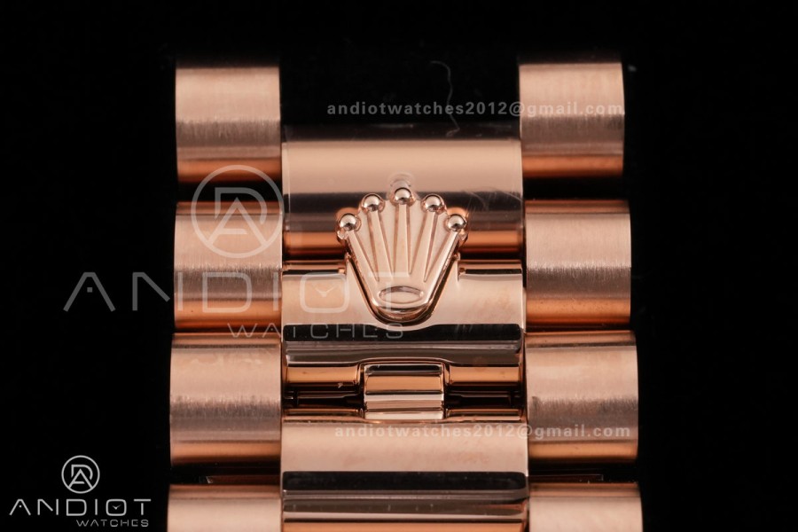 Day Date 40 RG 228235 RCF 1:1 Best Edition Brown Roman Dial on President Bracelet VR3255 (211g)